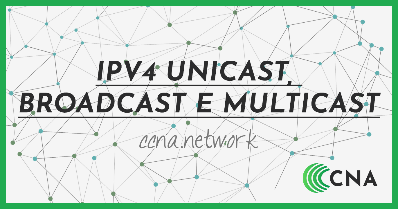 IPv4 Unicast, Broadcast e Multicast