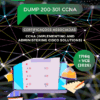 Capa do dump CCNA 200-301 com 1716 questões reais e simulador VCE atualizado 2026 para a certificação Implementing and Administering Cisco Solutions